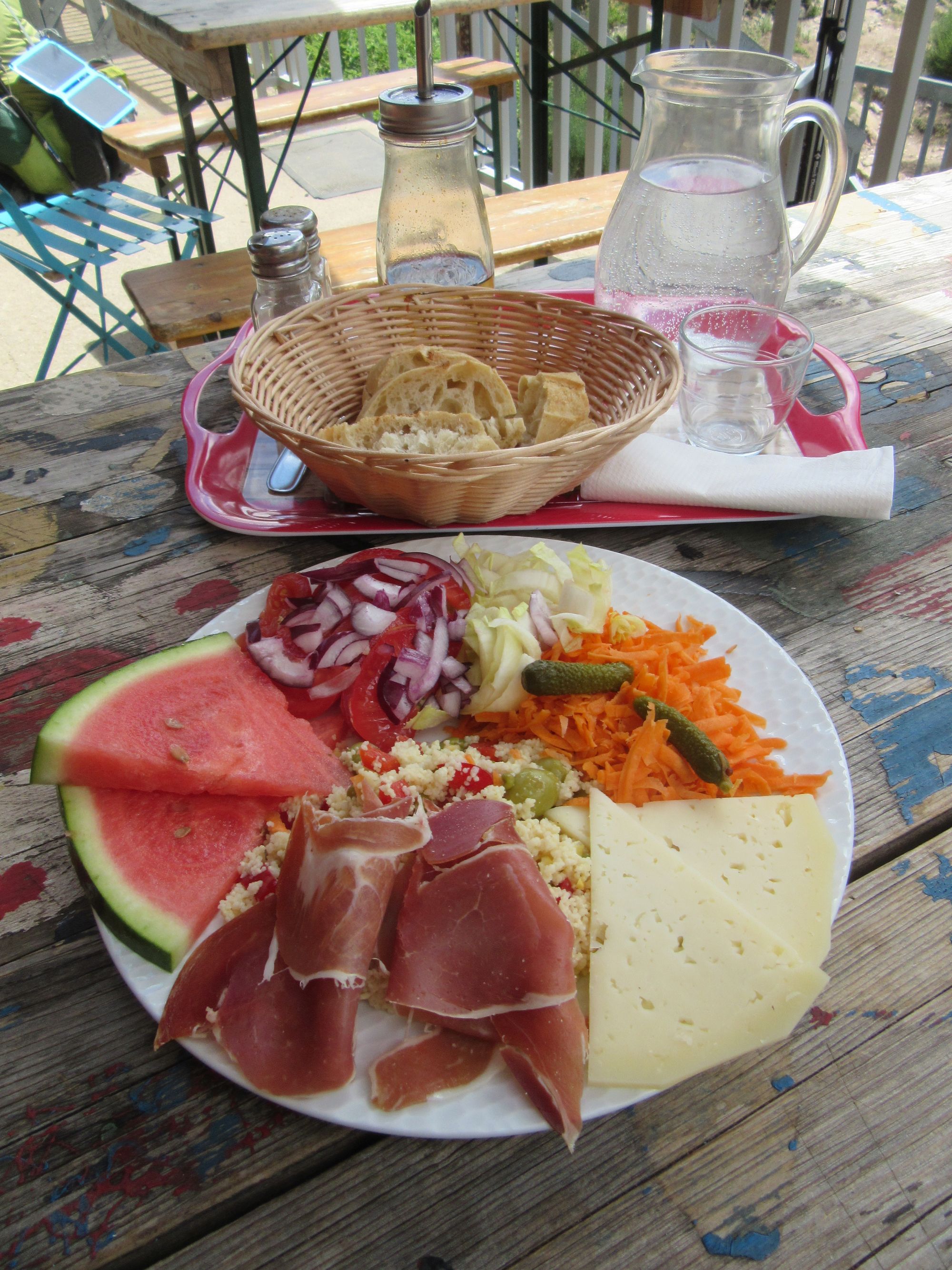 Assiette de randonneur.