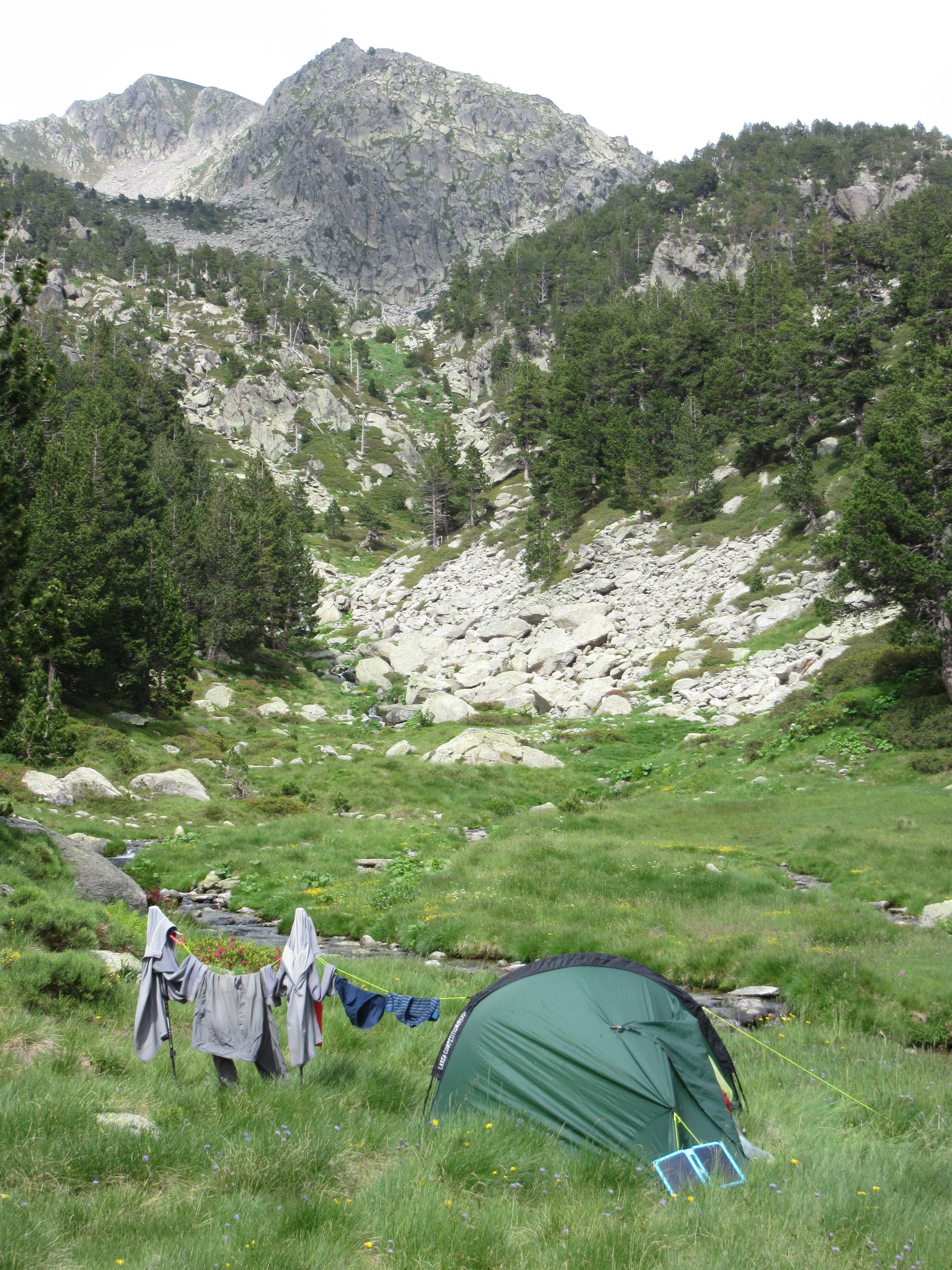 Camped above l'Hospitalet.