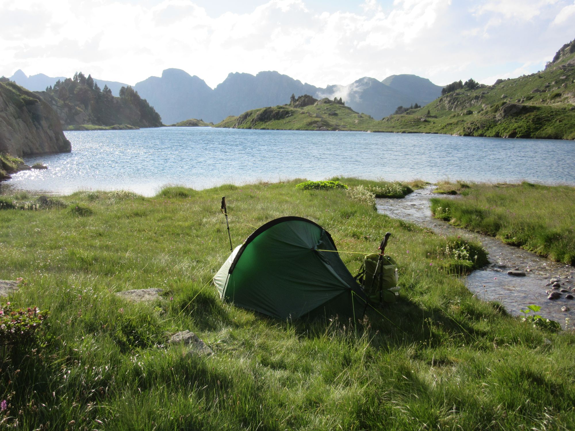 Camped by Lac deth Cap deth Port.