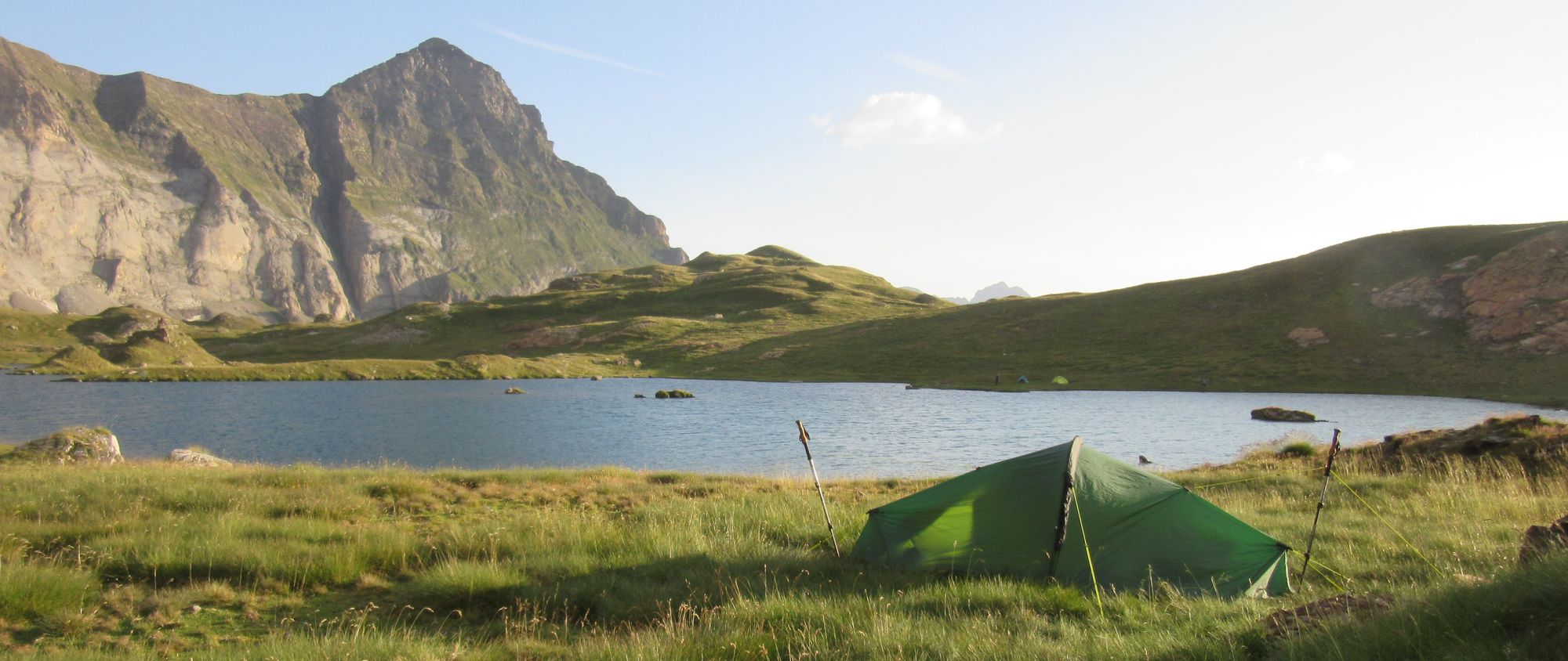 Camped by Lacs de Barroude in the morning.