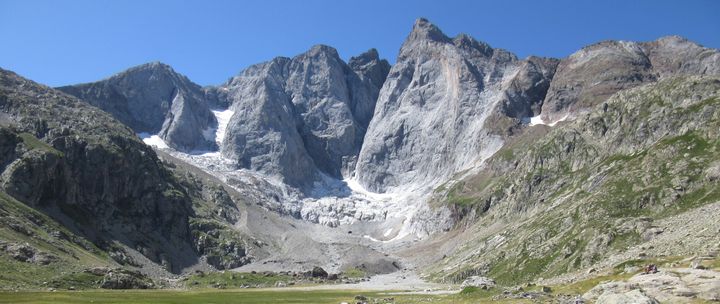 Vignemale north face as seen from near Refuge des Oulettes de Gaube.